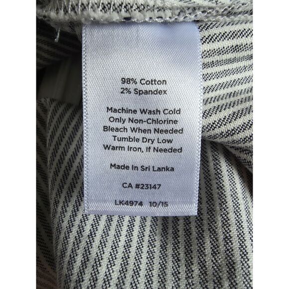 Talbots Skirts (Lot of 2)  Blue Fish Gray White Seersucker Pencil Mini Size 12 - Picture 11 of 14